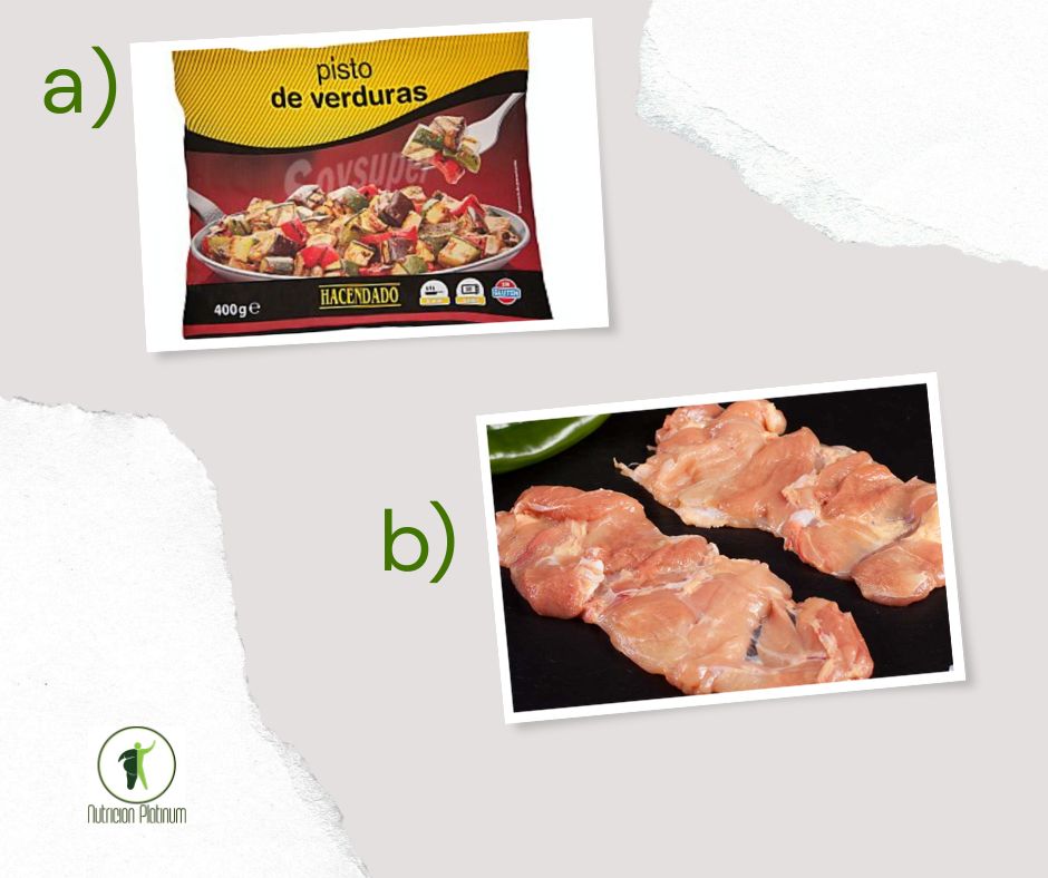 Pisto de verduras con contramuslos a la plancha.